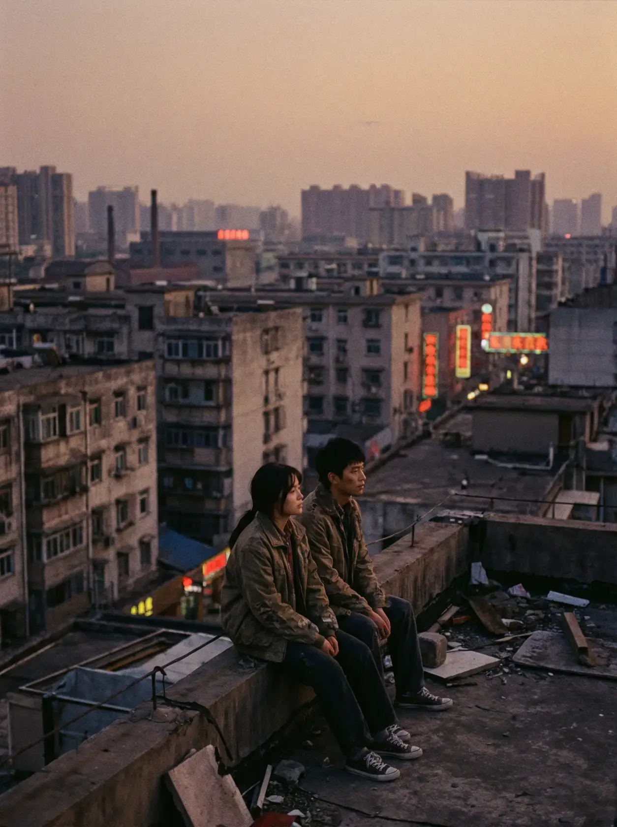 文艺电影《天台上的人》海报 - 国产精品