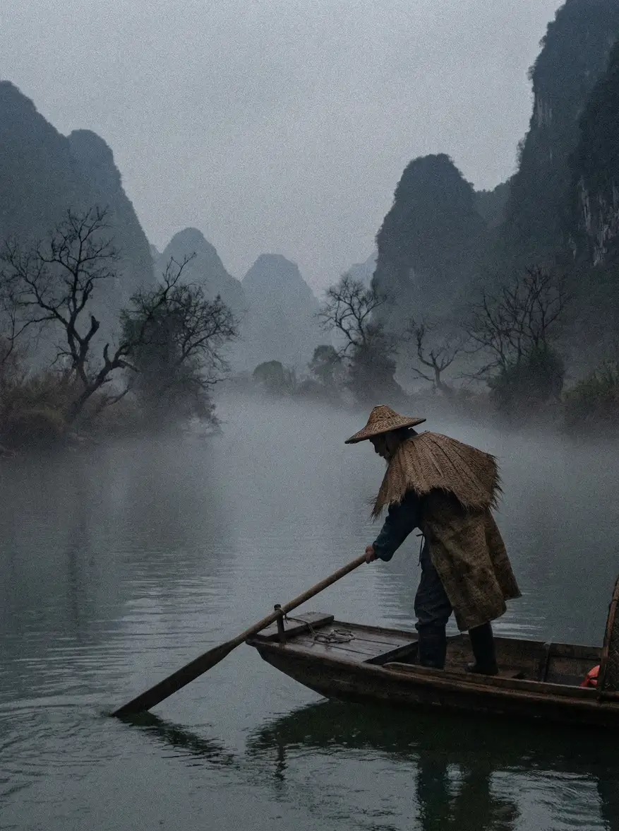 独立电影《江上渔歌》海报 - 国产精品